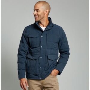 Proof Field Jacket Men's Large Navy Quilted Duck Down Insulated Huckberry